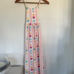 NWT Sweet Honey Maxi Play Dress - Rainbow Hearts Colorful Heart Valentines 8